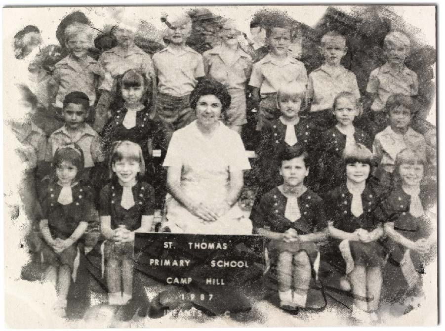 Archival class photograph from St Thomas Primary School, Camp Hill.